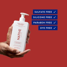 Native Native Shampoo and Conditioner Contain Naturally Derived Ingredients| All Hair Type Color & Treated, Fine to Dry Damaged, Sulfate & Dye Free - Warm Cider & Cinnamon, 16.5 fl oz each (2 pack)