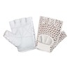 Kango Fitness Leather Padded Crochet Fingerless Weight Lifting Exercise Gym