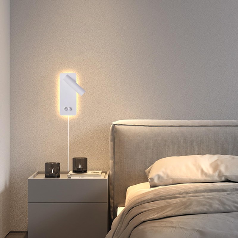 Dimmable Wall Lamps Wall Mounted Reading Lights for Book at
