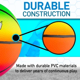 Franklin Sports PVC Vibe Playground Basketball, 8.5"