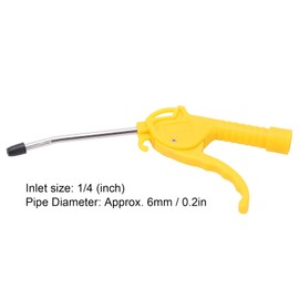 Pneumatic Air Duster, Cordless Portable Air Duster JX‑05 6mm Pipe High Pressure nti‑Rust Pneumatic Air Dust Blower Sprayer for Computer Keyboard Electronics Cleaning