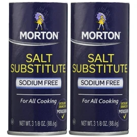 Morton Salt Substitute, 3.12 oz, 2 pk