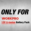 WORKPRO 12V Li-ion Battery Pack Charger - (Models: W123015AE, W123016AE,
