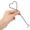 HEMOTON 4pcs Heart Stainless Steel Candle Wick Dippers Candle Hooks