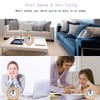 Beech Wooden Mute Silent Alarm Clock No Ticking for Home