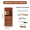 Chisel Roll,Tool roll up bag,Waxed Canvas Roll Up Tool Bag,Heavt