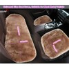 OGLAND Fluffy Genuine Australia Sheepskin Car Back Seat Cover for