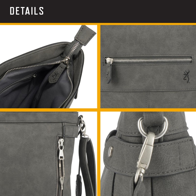 Browning Women's Concealed Carry Catrina Purse, Premium Holstered Handbag With