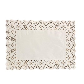 milkcat Lace Paper Wrapping Paper Tea Mat Placemat Coaster Sheet Pastry Shop Florist (D Rectangle L)