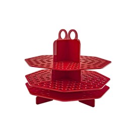 Marketing Holders 120 Slot Pen Holder Paint Brushes Makeup Brushes Desktop Counter Lip Eye Liner Tabletop Holder Display Office Storage Red