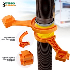 Stink Slink 3" & 4" RV Sewer Hose Wrench - RV Cleanout Plug Wrench (2 Piece Set)