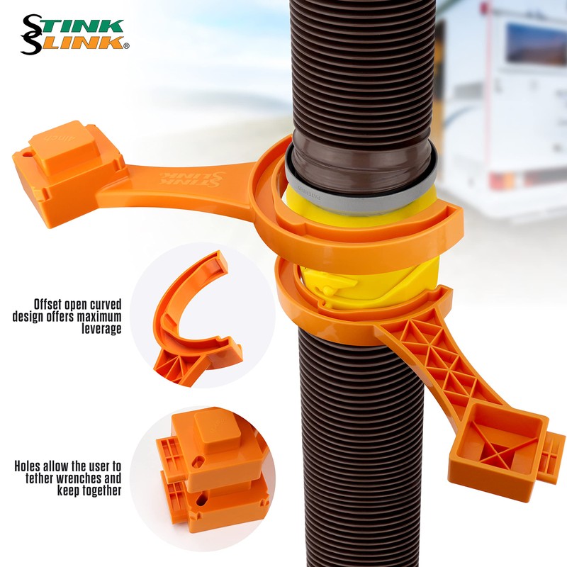 Stink Slink 3" & 4" RV Sewer Hose Wrench -