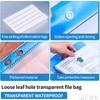 18 PCS Plastic Wallets A4 Punched Pockets Plastic Envelope File