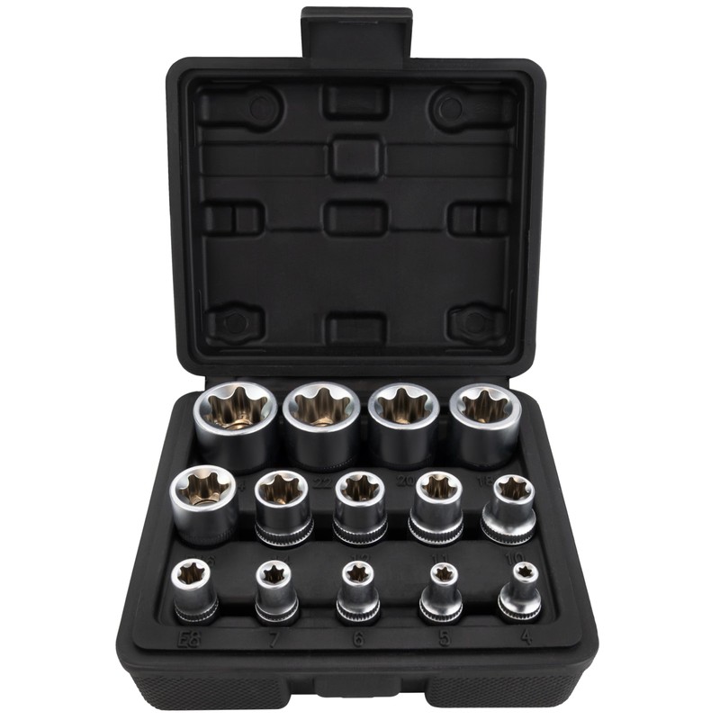 HASKYY Torx Socket Set 14-Piece E-Profile External Torx Socket Spanner