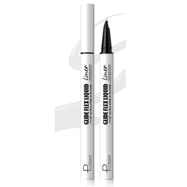 Multicolor Eyeliner 12 Colors Liquid Color Eyeliner, Ultra Fine, Not Easy to Fall Off, Easy to Draw, Not Blemish, Waterproof, Quick Drying, Beginner Easy to Improve Eye Impression (01# White)