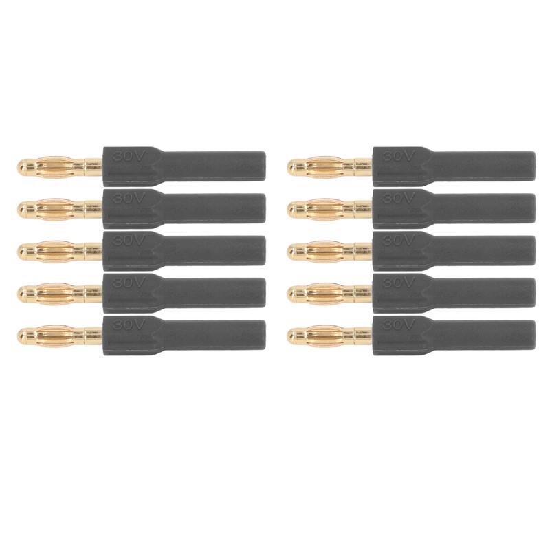 10Pcs Banana Plug 4.0mm Male to 2mm Female Connector 30V