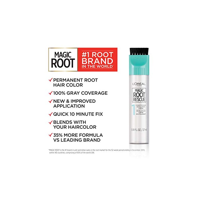 L'Oréal Paris Root Rescue Hair Color, 4 Dark Brown
