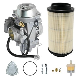 3131557 3131453 Carburetor w/Air Filter Replacement for Polaris 500 HO 4X4 2001-2005 2010-2012 Scrambler 500 4x4 1997-2009 Trail Boss 325 (Set A)