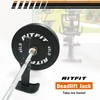 RitFit Barbell Jack Deadlift Stand Bar With Non-slip Handle and