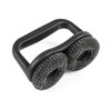 Grillstream Dual-Head BBQ Scouring Brush, Extra-Large Steel Pads for Deep