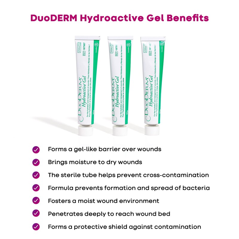 ConvaTec DuoDERM Hydroactive Sterile Gel, 30 Grams Tube for Management