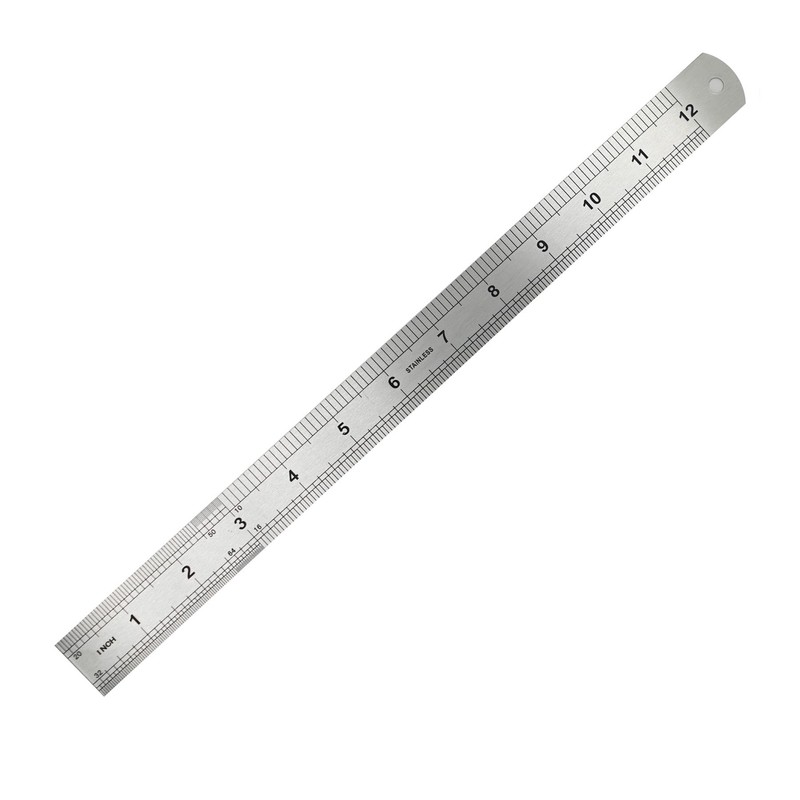 Dapetz ® 3 Pcs Set Stainless Steel Ruler Metal Double