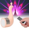 PeacockShaped Projection Lamp Decorative Light Touch Control ABS Nightlight Bedroom(Pink