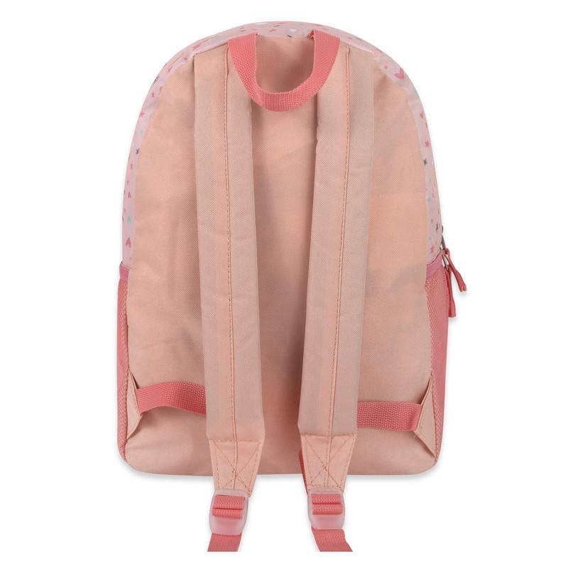 Trail maker Girl's Backpack With Plush Applique And Multiple Pockets