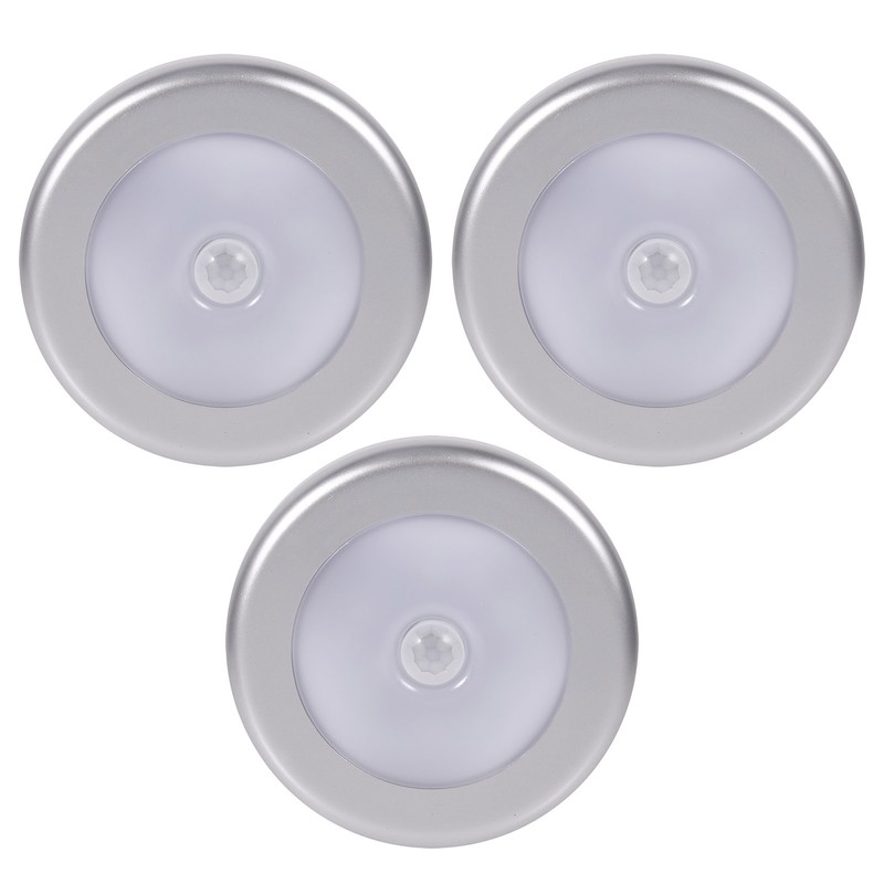 3Pcs Wireless PIR Automatic Motion Sensor Night Light 6 LED