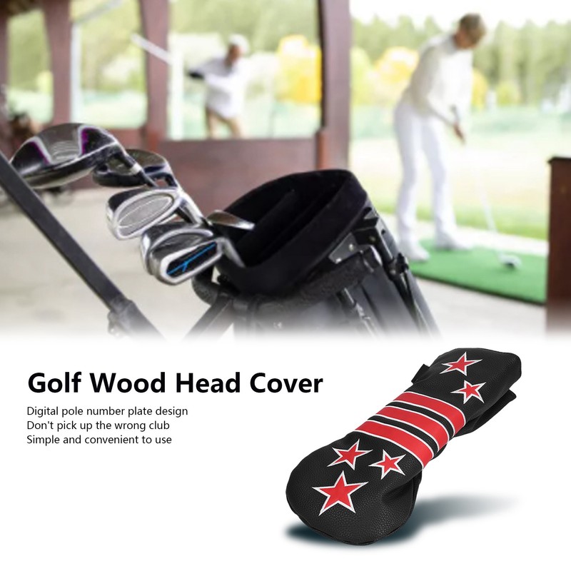Durable Golf Wood Head Cover Nonslip Utility Headcover Guard Scratch