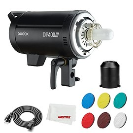 Godox DP400III 400Ws GN80 2.4G Wireless X System Studio Flash Professional, Flash Duration 1/2000-1 / 800s, Temperatura Color 5600 ± 200K (110V)
