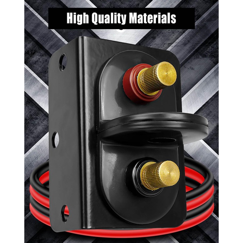 Waterproof Remote Battery Terminals, Battery Jump Post Kit with Cable