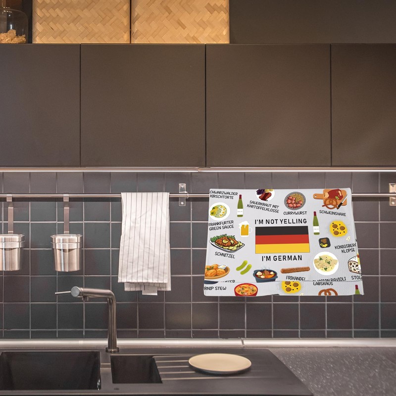 Germany Country Map Europe Cuisine Lover Kitchen Towel Mom Dad