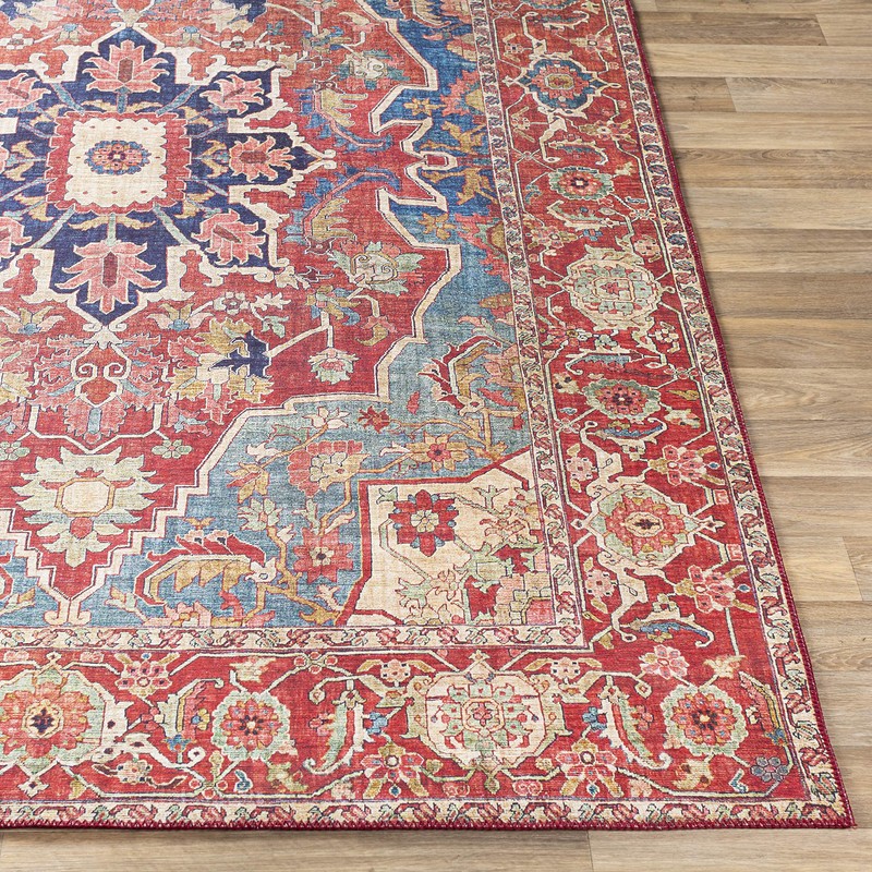 Artistic Weavers Lyyti Area Rug, 7'6" x 9'6", Bright Red/Blue