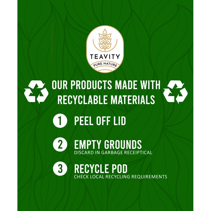 Organic Peppermint Tea Pods for Keurig - Decaf Tea by