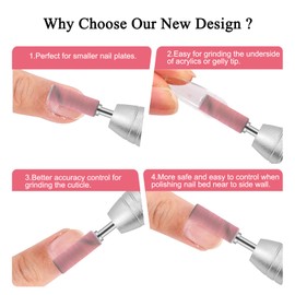 Cellentool 200 Pcs Nail Drill Bits Small Sanding Bands with 3.1mm Mandrel Bit, Mini Sanding Bands Nail File for Acrylic Nails Gel Manicures and Pedicure (Pink, 240 Grit)