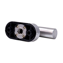 Set of 2 FELGNER Como Window Handles, T-shape, Window Lock with 90° Ball Locking, Hidden Screws + Oval Rosette Corrosion Resistant, Pin Length 24/42 mm + 32/36, Matte Stainless Steel