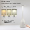Yogaret 2 Pack White Rechargeable Table Lamps Cordless,5000mAh Battery Operated