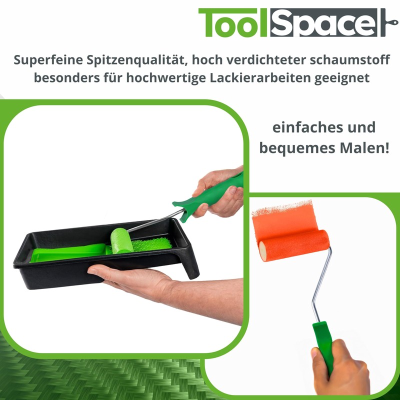 ToolSpace Paint Roller Set Paint Roller 5 cm 7 cm