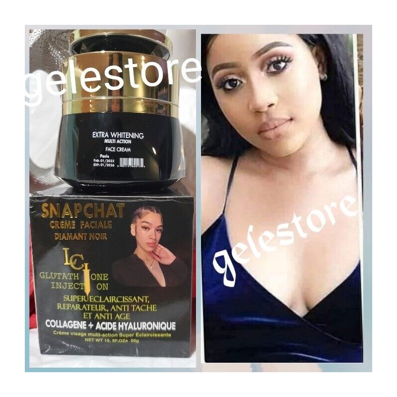 Luxe 1 Jar: Snaptchat BLACK DIAMOND Whitening Face CREAM. 50G