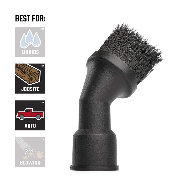 CRAFTSMAN CMXZVBE27159 DUAL-FIT Dusting Brush Wet/Dry Vac Attachment for 1-1/4