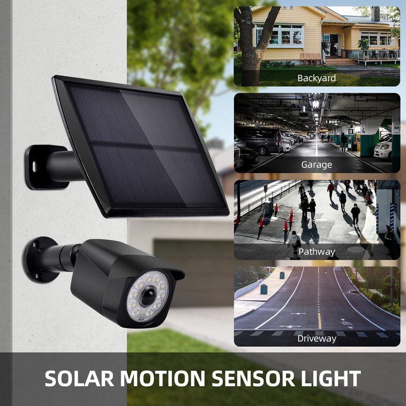 Solar Motion Sensor Light 11 LED Simulation Security Spotlight Light