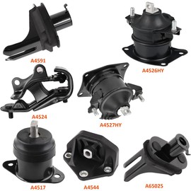 Set of 7 Engine Motor & Transmission Mount Compatible with Acura TL 3.2L 2004-2006, OE: A4526HY, A4517 , A4599HY, A4527HY, A4527, A4524, A65020