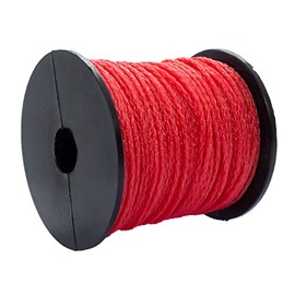 50 meters / 164 ft Masonry String Unstretchable Builders Line For Construction Gardening Dirt And Water Resistant Non-Stretch Red 1.7mm Thick
