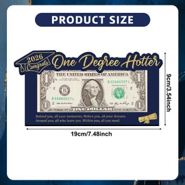 Graduation Gifts Grad Money Holder 2026 Money Gifts Ideas for Her Him, One Degree Hotter Cash Holder for College Masters PhD Graduate Party Decorations Supplies, Navy Blue & Gold
