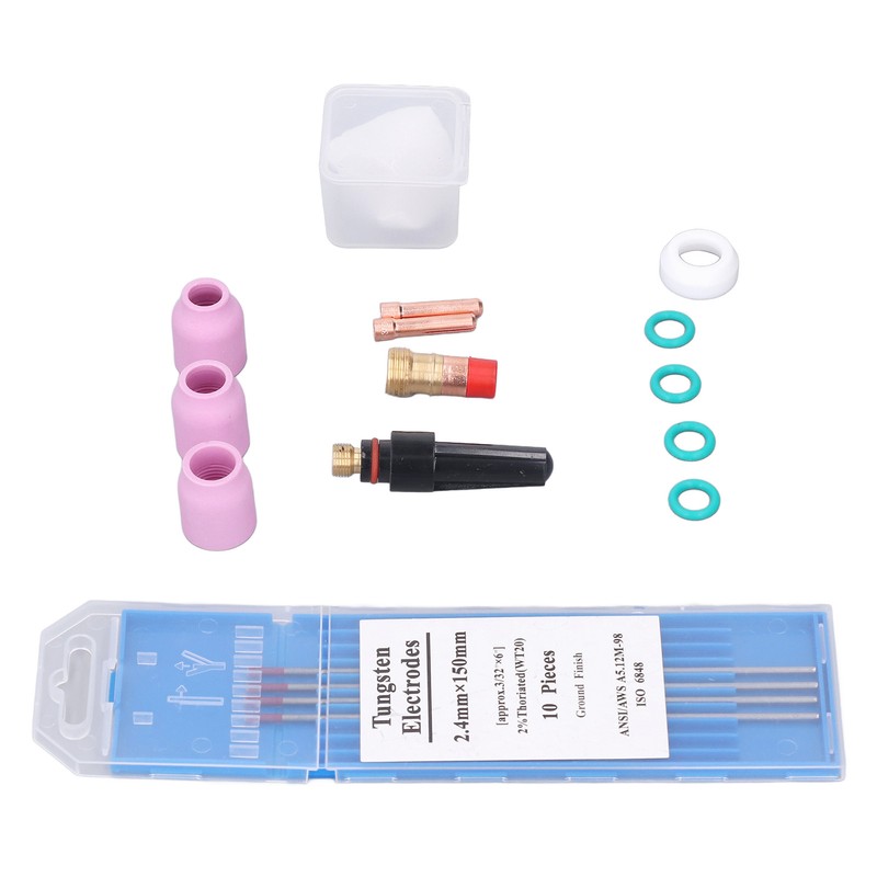 TIG Torch Accessories Welding Gas Lens and Nozzle Glass Cup