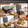 UVFAST Waffles Maker Waffle Iron, 4 Belgian Square Waffle Maker,