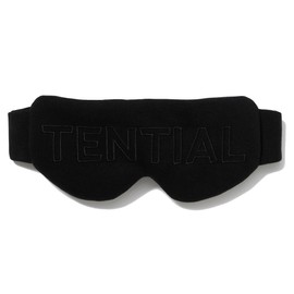 TENTIAL Bakune Eye Mask Unisex with Dedicated Storage Pouch, Unisex, Light-Blocking, 3D Structure, Washable, for Travel, Commuting, Gift, Blood Circulation Promotion, Sleep, Black Free