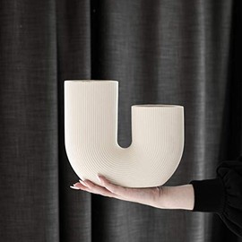 Storefactory Vase STRAVALLA beige 24x7x21cm