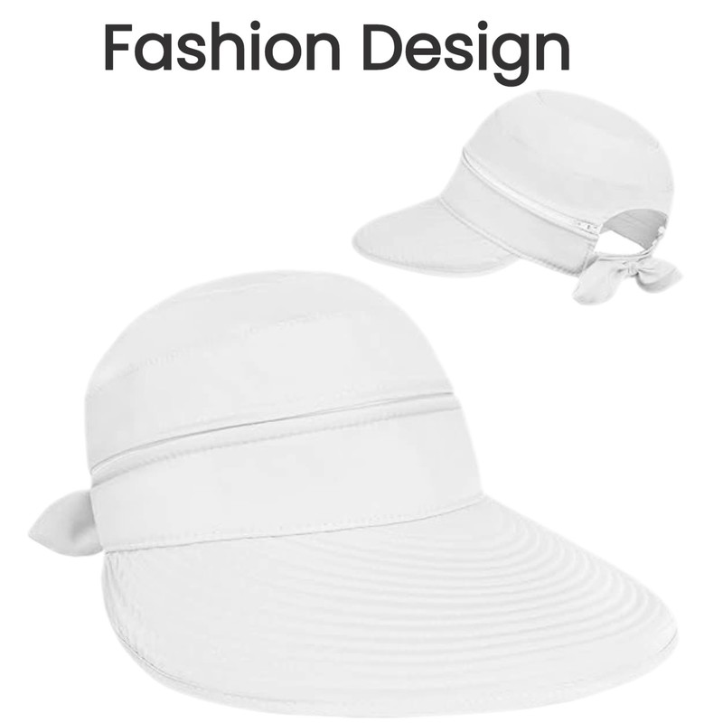 AlturaGo 2-in-1 Women’s Sun Visor Hat Wide Brim Sun Hat